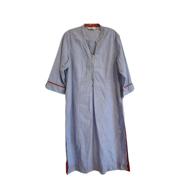 Biba | Dresses | Biba Blue Red Kurta Size 42 India Dress | Poshmark